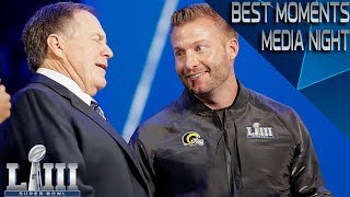 Best Moments From Super Bowl LIII Media Night  NFL [upl. by Ennybor]