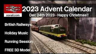 Model Railway Advent Calendar  December 24th 2023  oorailcom [upl. by Anohr]