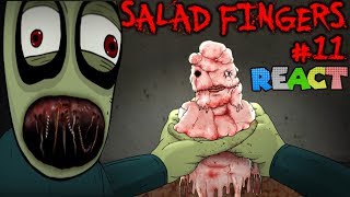 SALAD FINGERS 11 GLASS BROTHER  Reaction  Luigikid Reacts  Scariest Videos on YouTube 16 [upl. by Ydualc]