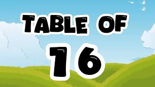 Learn Multiplication table of 16  Table of 16 ​⁠​⁠​⁠​⁠ 16 ka table​⁠​⁠​⁠​⁠​⁠​⁠​⁠​​⁠Easybusykids [upl. by Drisko]