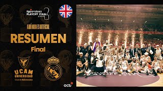 UCAM Murcia  Real Madrid 7384 HIGHLIGHTS  Playoff Final Liga Endesa 2024 [upl. by Ecydnak]