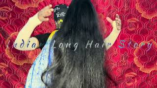 Thick Long Hair play by HusbandIndian Long Hair StoryBeautifull Long hairLove Hair [upl. by Niletac]