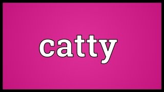 Catty Meaning [upl. by Vivle738]