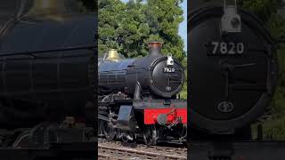 Gloucestershire amp Warwickshire Railway 7820 Dinmore Manor departing Tottington steamlocomotive [upl. by Mariska]