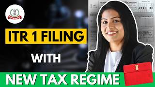 ITR 1 filing online 202425 new regime  ITR new tax regime [upl. by Jordans]