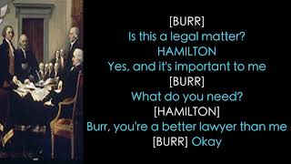 23 Hamilton Lyrics  Non Stop [upl. by Rebmac]