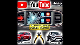 Dodge Durango Screen Not Working Easy Fix How to repair a cracked Uconnect Screen [upl. by Kceb]