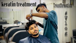 Keratin Hair Treatment  Hair cut  AJ Vlog [upl. by Ancier247]