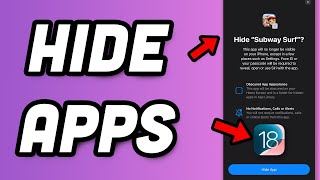 iOS 18 How To Hide Apps On iPhone [upl. by Akimat]