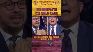 SUI RIMPATRI CÈ SOLO CAOS capezzone davidefaraone talkshow [upl. by Lunseth551]