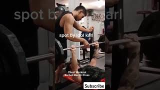 Chest Workout Barbell Bench Pressgymworkout motivation video gym fyp [upl. by Swisher]