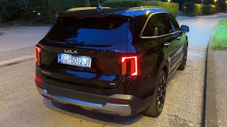 KIA SORENTO 2024 at night  IMPRESSIVE LED lights AMBIENT lights amp DIGITAL REAR VIEW MIRROR [upl. by Desimone]