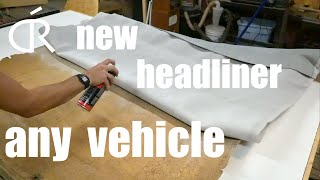 How to replace a headliner in any car Easy  Ford F150 [upl. by Elene]