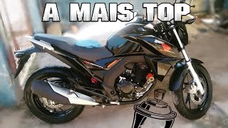 PINTANDO O MOTOR DA NOVA CB TWISTER 250 2016 DE PRETO FOSCO  David do Grau [upl. by Gnik]