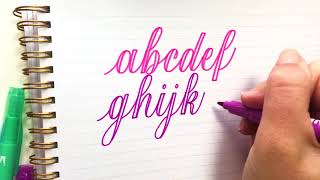 How To Write The Faux Calligraphy Alphabet AtoZ Lowercase Letters calligraphy handlettering [upl. by Macfarlane]