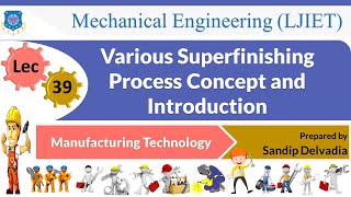 L 39 Various Superfinishing Process Concept and Introduction  Manufacturing Technology  Mechanical [upl. by Kahn124]