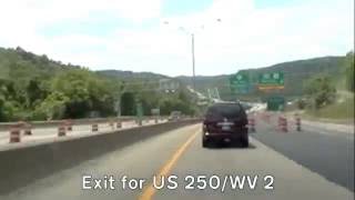 I470 bypass of Wheeling WV [upl. by Oile]