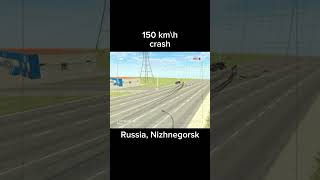 150 km\h crash × ВАЗ Краш тест Симулятор crash cars simulator [upl. by Reinald]