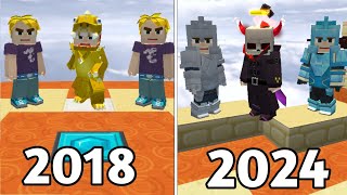 2018 vs 2024 in Egg Wars Blockman Go [upl. by Fairbanks8]