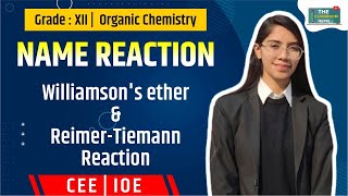 Williamson ether synthesis amp Reimer–Tiemann reaction  Class 12 NEB [upl. by Akimit129]