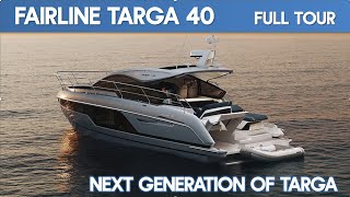 The Brand New Fairline Targa 40 World Premiere  Full Walkthrough  The Marine Channel [upl. by Collum11]