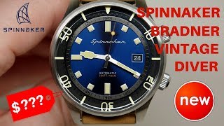 4K SPINNAKER BRADNER VINTAGE DIVER WATCH REVIEW [upl. by Aihcropal619]