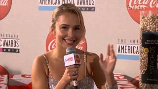 Hayden Panettiere Red Carpet Interview  AMA 2012 [upl. by Yssis965]