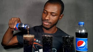 ASMR DRINKING  PEPSI ASMR SODA DRINKING [upl. by Airet]