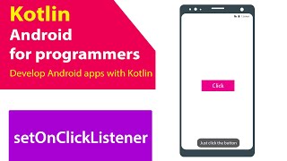 setOnClickListener in Android Kotlin at  Android studio [upl. by Annavaj]