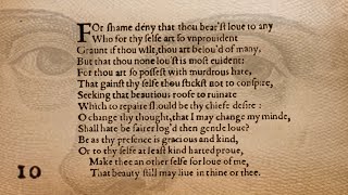 William Shakespeares Sonnet 10  A Reading and Analysis [upl. by Malsi582]