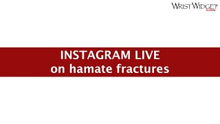 TFCC Expert Talks About Hamate Fractures and Ulnar Sided Wrist Pain [upl. by Oinotna389]