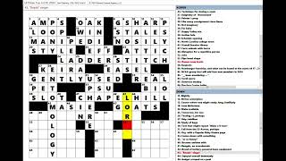 Los Angeles Times LAT Crossword Puzzle 07302024 [upl. by Yromas182]