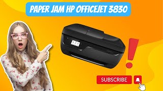 Paper Jam HP Officejet 3830  Hp Officejet Paper Jam Issue  DSK [upl. by Aehsel]