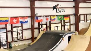 We drove to NC for a foam pit  I tried to backflip a BMX Bike bmx foampit [upl. by Merriman]