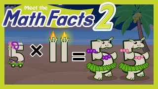 Meet the Math Facts Multiplication amp Division  5 x 11  55  Preschool Prep Company [upl. by Ahtanoj439]