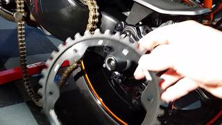 KTM 1290 Superduke R Supersprox Sprocket fittingcheck yours [upl. by Atikahs]