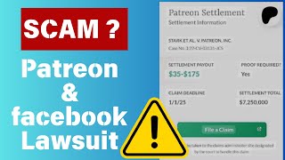 Patreon Class Action Settlement Email  Legit or Scam Alert [upl. by Arlyne]