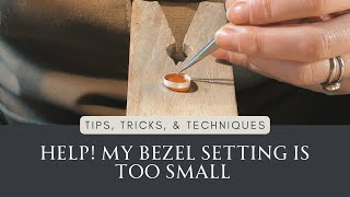 JEWELLERS TECHNIQUES  How to stretch a bezel setting [upl. by Annairdna84]