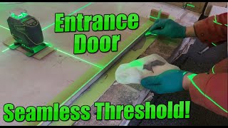 Draught Proof Seamless Door Threshold  Machining and Installing the Water Bar [upl. by Wilser]