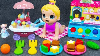 🎦WATCH LIVE Unboxing Miniature Ice Cream Shop Toys Collection  Cash Register  Baby Dolls Toys [upl. by Vernon]