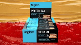 Legion Peanut Butter amp Jelly Protein Bars Review amp Taste Test [upl. by Sivet]