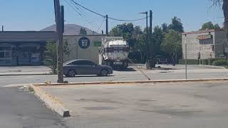 Burrtec Autocar WX Front Loader Garbage Truck on Recycling [upl. by Herby]