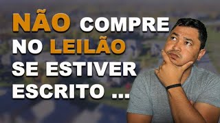 3 TIPOS DE IMÓVEIS PARA EVITAR DE QUALQUER MANEIRA NOS LEILÕES JUDICIAIS DE IMÓVEIS [upl. by Aicile]