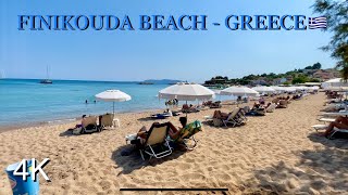 🇬🇷 Finikouda Beach Φοινικούντα  Messinia  Greece  HDR 4K [upl. by Tichonn]