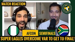 NIGERIA wins despite CRAZIEST moment in the history of VAR  AFCON Nigeria vs South Africa Recap [upl. by Porcia425]