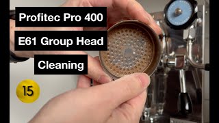 How I Clean My Profitec Pro 400 E61 Group head [upl. by Asilrahc]