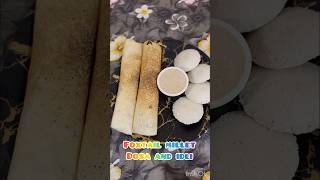 Foxtail millet idli and dosa కొర్రలతో ఇడ్లీ మరియు దోస healthybreakfastrecipeweightlossrecepi [upl. by Taka821]