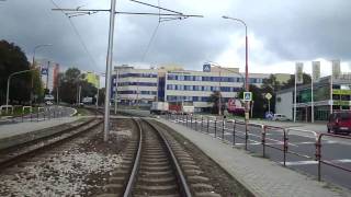 Tram line 5 Bratislava Slovakia in cab view part4 [upl. by Sokim275]