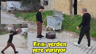 Hurda fırından bakın ne yaptı fırın sürekli bozulunca yerden yere vurdu [upl. by Roderica]