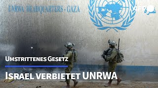 Israel verbietet Palästinenserhilfswerk UNRWA  AFP [upl. by Peace]